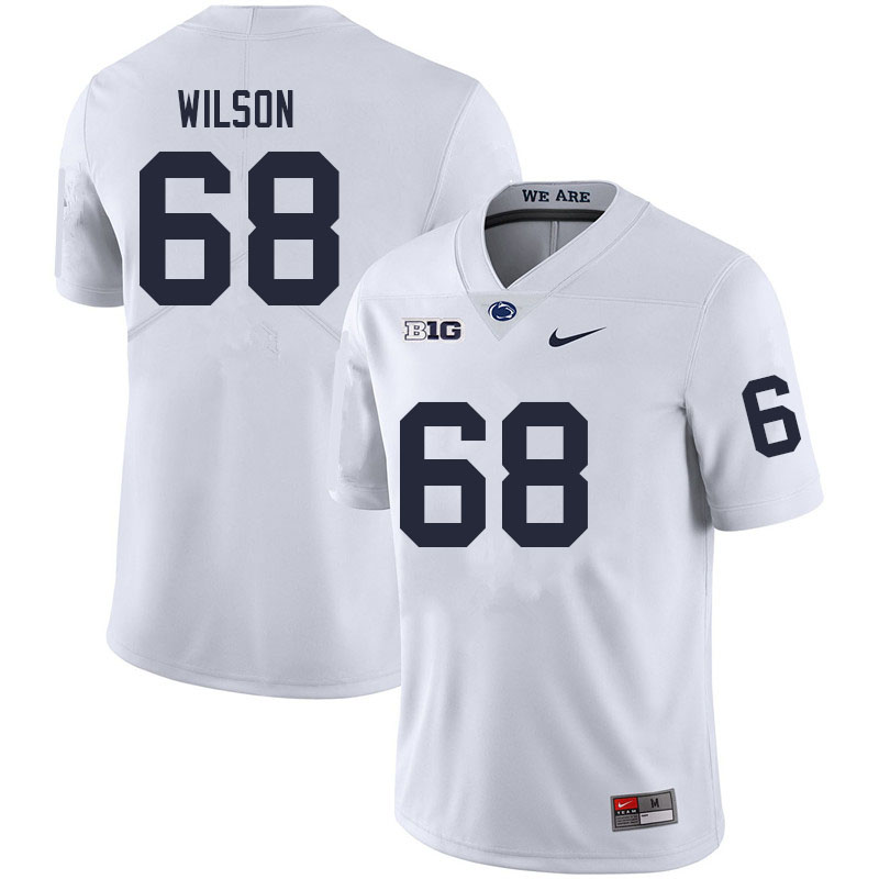 Men #68 Eric Wilson Penn State Nittany Lions College Football Jerseys Sale-White